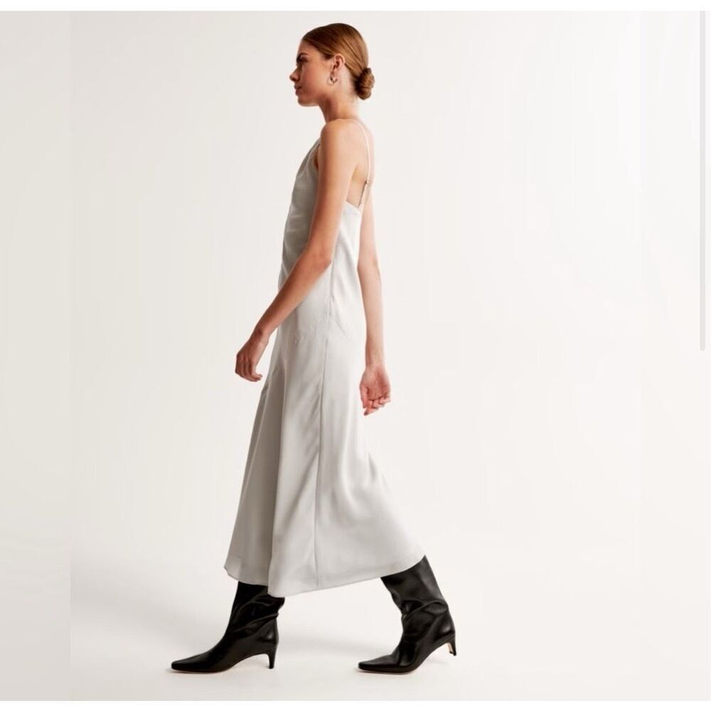 New Abercrombie and Fitch High Neck Maxi Dress Size XS - Picture 4 of 10